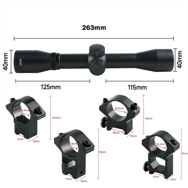 2-6X32AOE Crossbow Short Scope – обзор и цена Crossbow Scope Sight