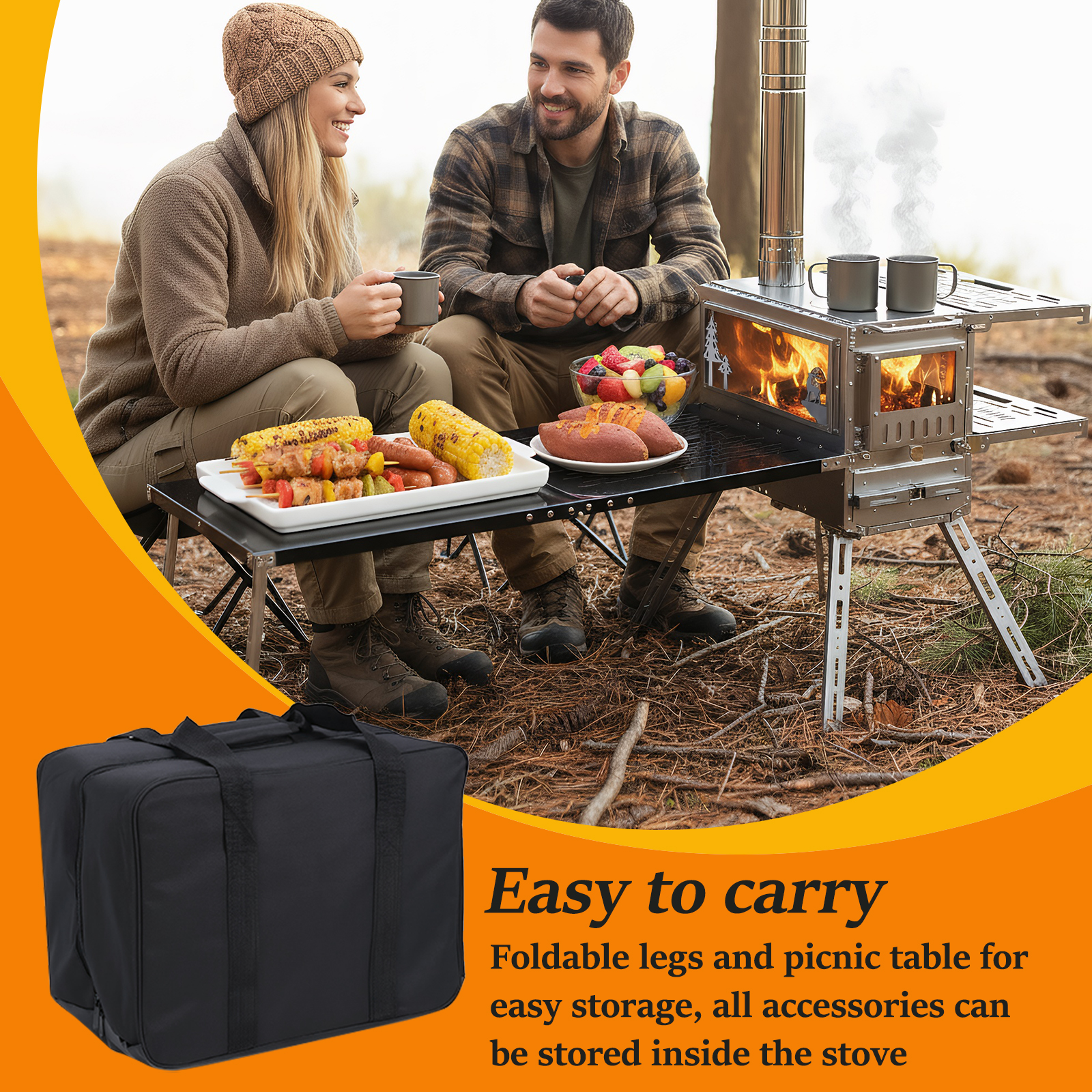 Outdoor Camping Tent Stove wit – обзор и цена Outdoor Hunting Table