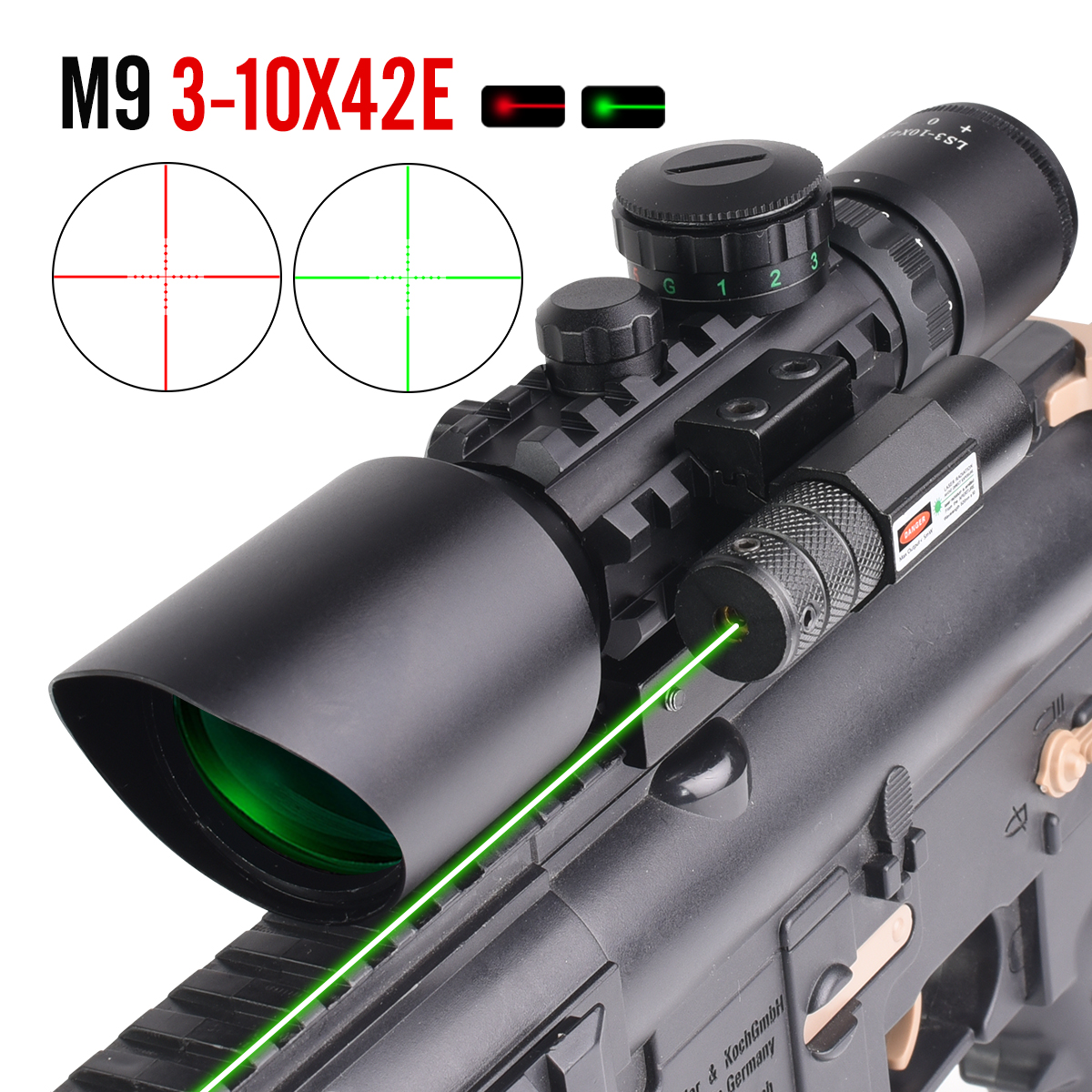 3-10X42E Tactical Scope M9 W/R – обзор и цена Crossbow Scope Sight