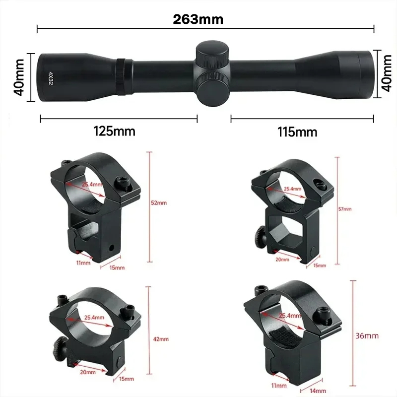 4x32 1.5-5x32IR 2-6X32AOE Tact – обзор и цена Crossbow Scope Sight