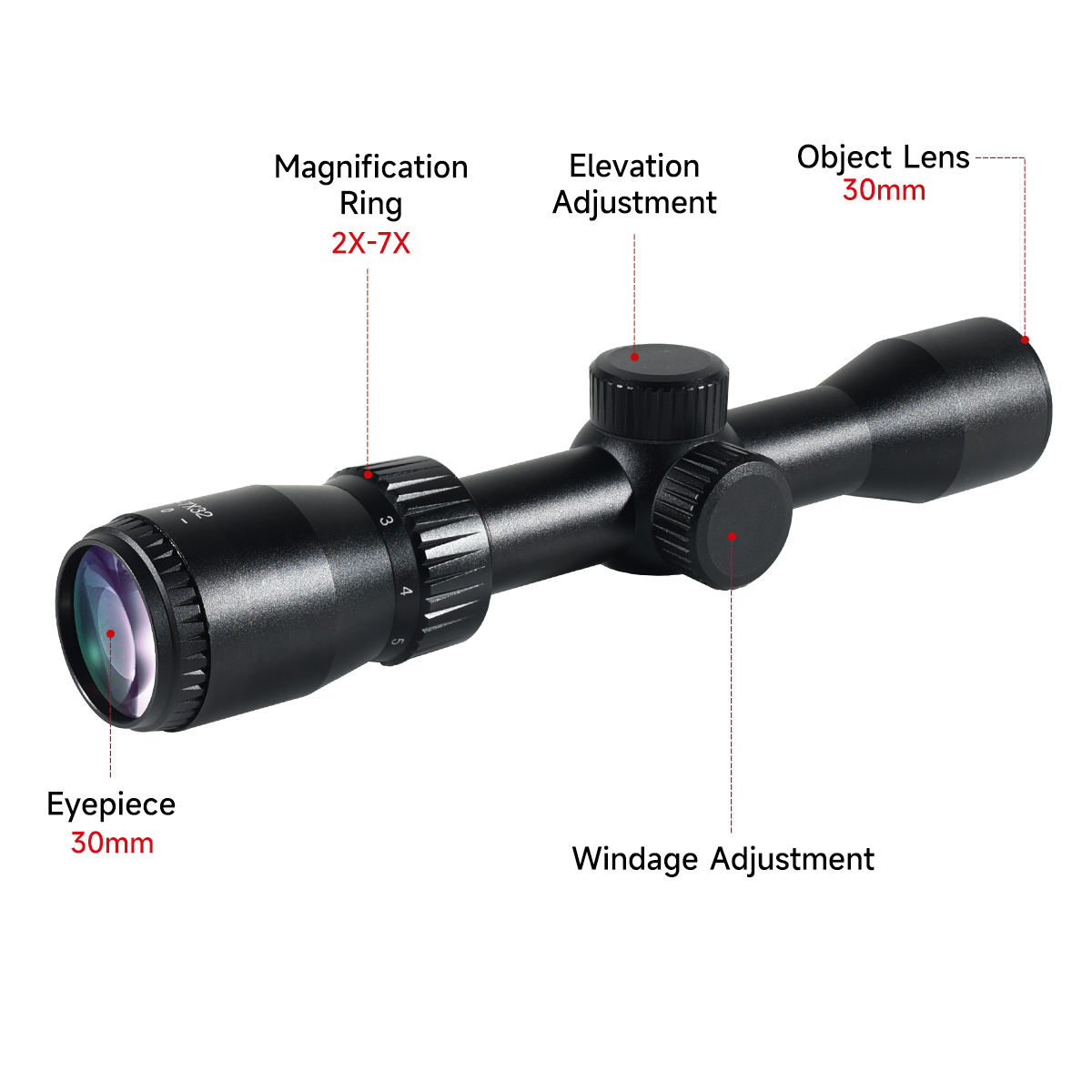 Hunting Tactical Scope 2-7x32  – обзор и цена Crossbow Scope Sight