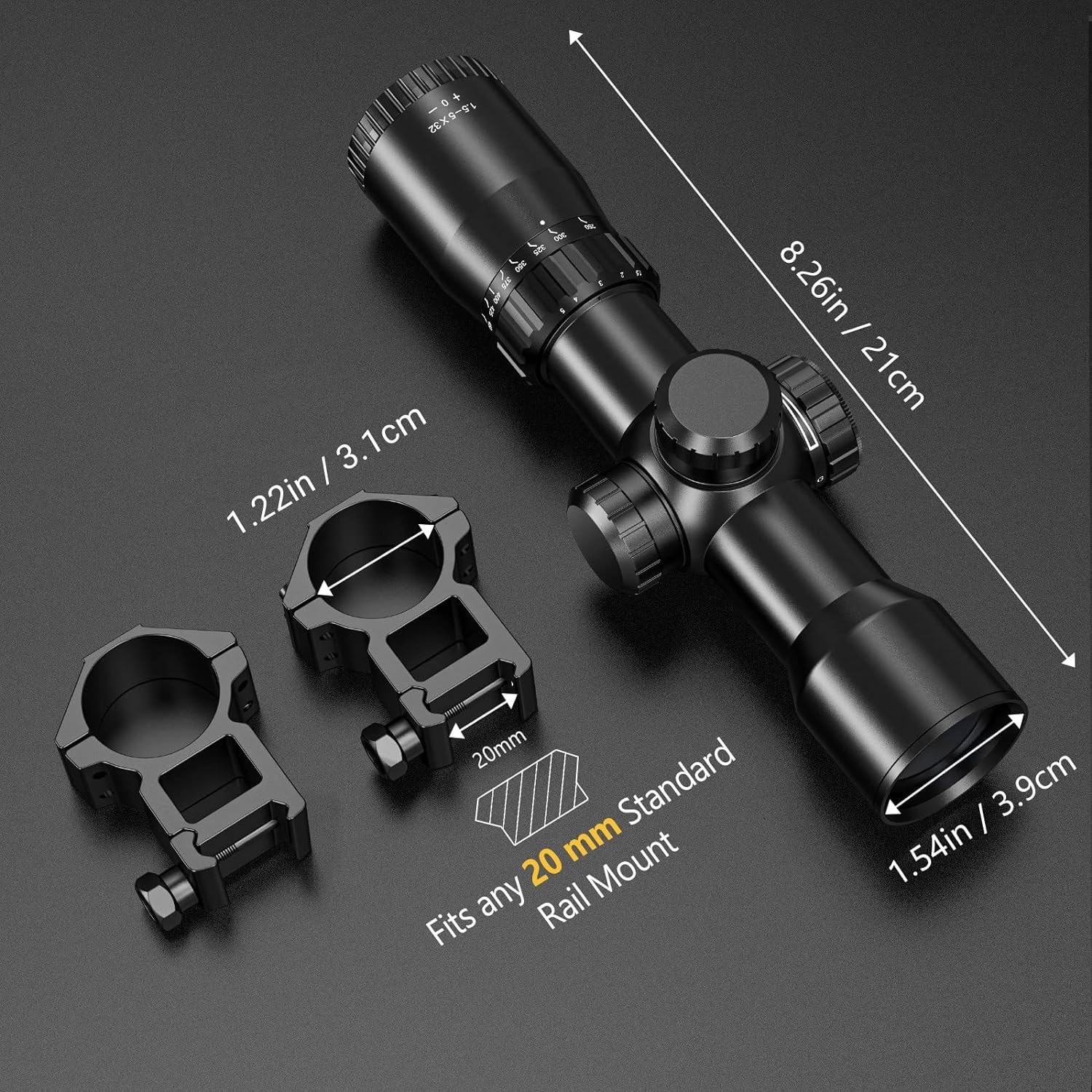 CVLIFE 1.5-5x32 Crossbow Scope – обзор и цена Crossbow Scope Sight