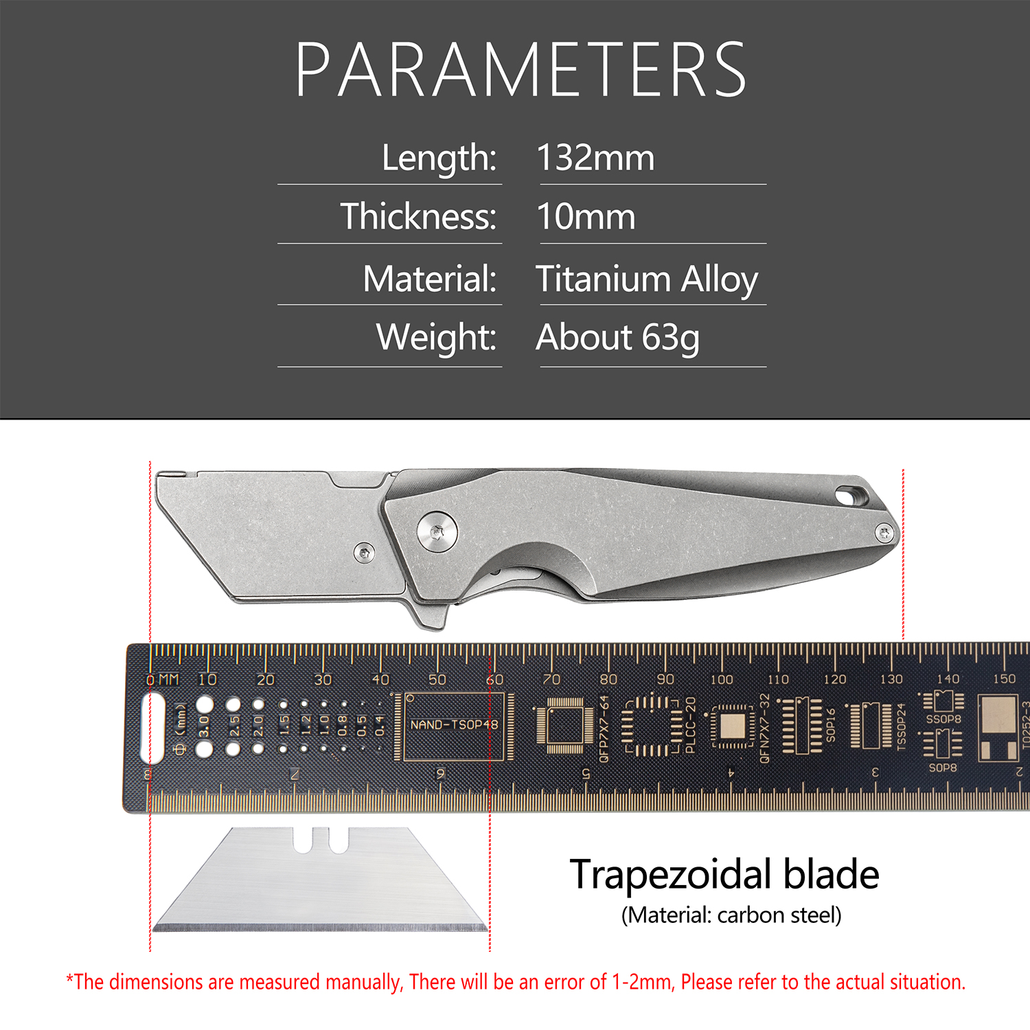  Titanium Alloy Utility Knife – обзор и цена Knife Hunting Fixed Blade