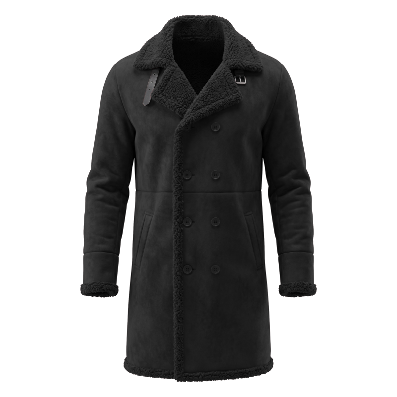 Men's Faux Suede Fur Lined Win – обзор и цена Outdoor Hunting Coat