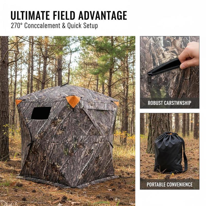 Ground Hunting Tent 60x60x66 I – обзор и цена Outdoor Hunting Fabric
