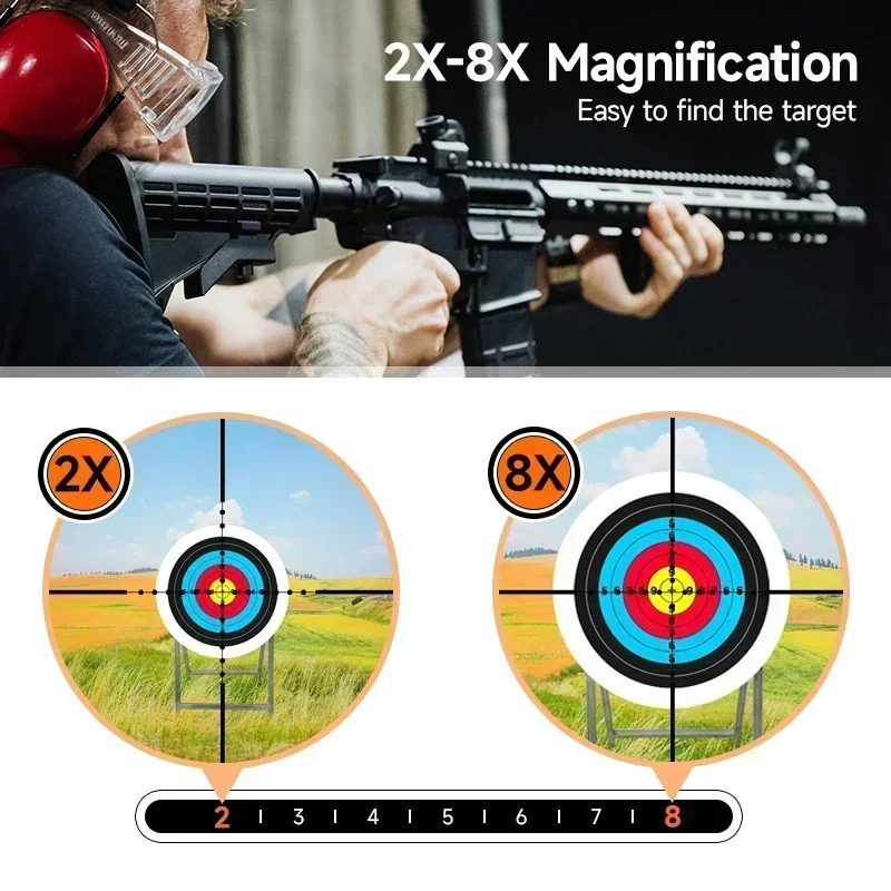 2-8x20IR Hunting Rifle Scopes  – обзор и цена Crossbow Scope Sight