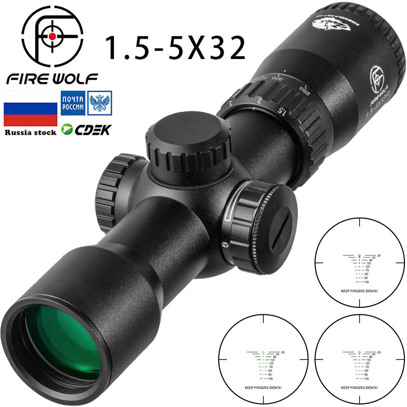 FIRE WOLF 1.5-5X32 Red Dot Gre – обзор и цена Crossbow Scope Sight
