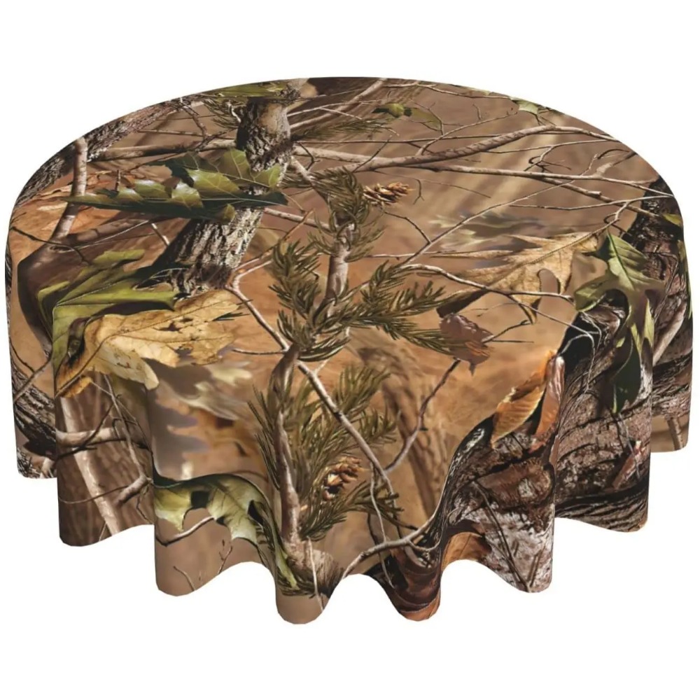 Hunting Camo Round Tablecloth  – обзор и цена Outdoor Hunting Table