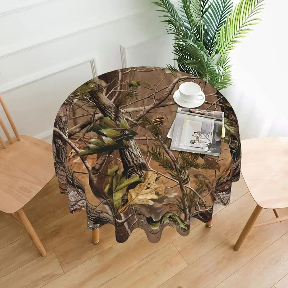 Hunting Camo Round Tablecloth  – обзор и цена Outdoor Hunting Table